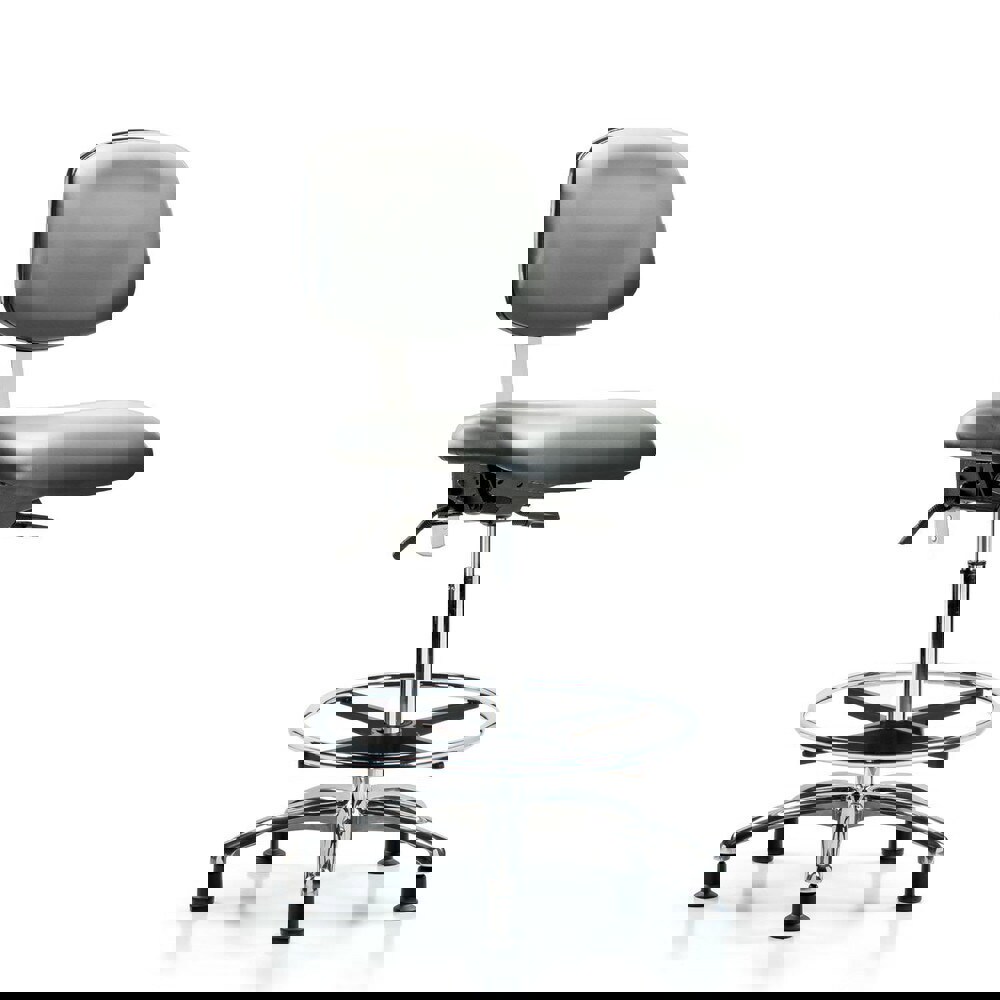 Task Chair: Vinyl, Sterling