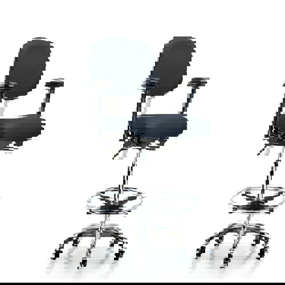 Task Chair: Vinyl, Imperial Blue