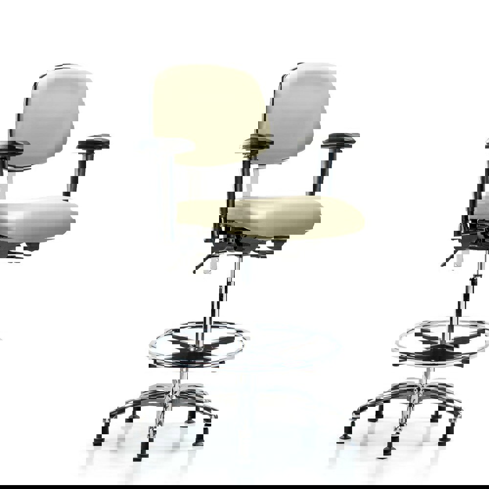 Task Chair: Vinyl, Adobe White