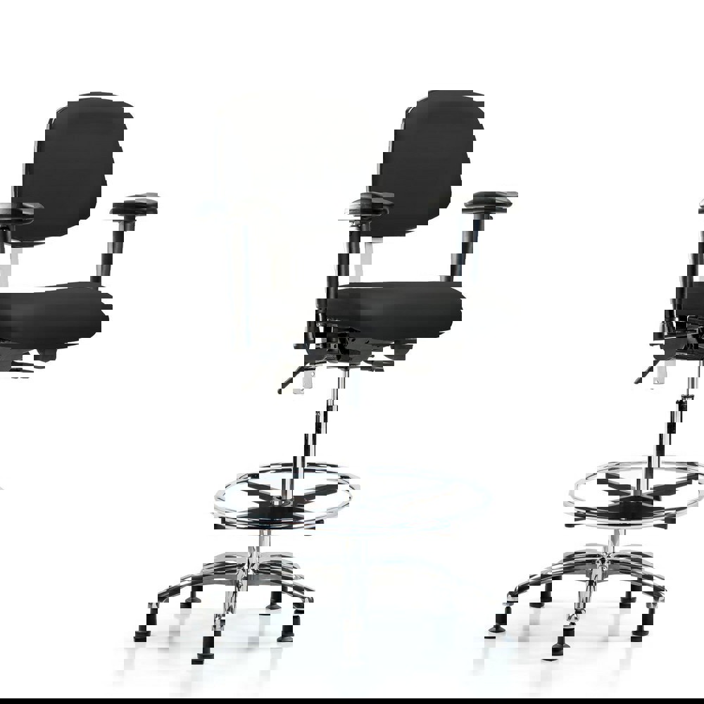 Task Chair: Vinyl, Black