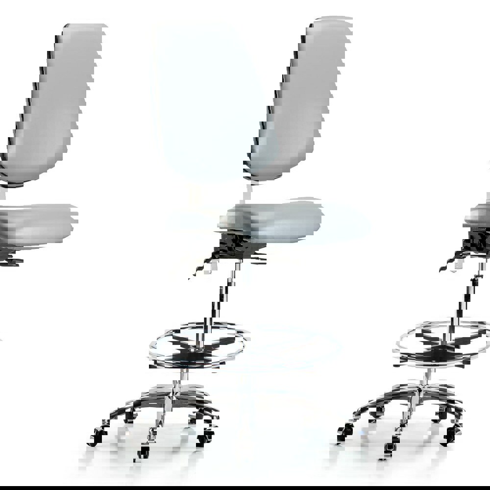 Task Chair: Vinyl, Dove