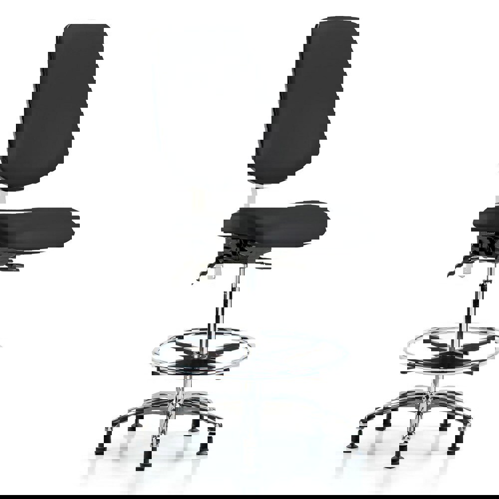 Task Chair: Vinyl, Black