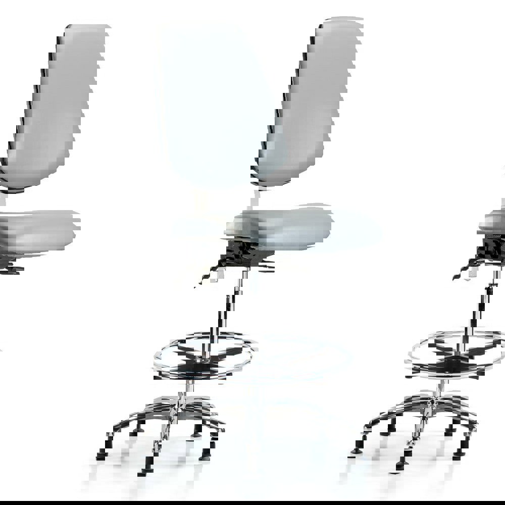 Task Chair: Vinyl, Dove