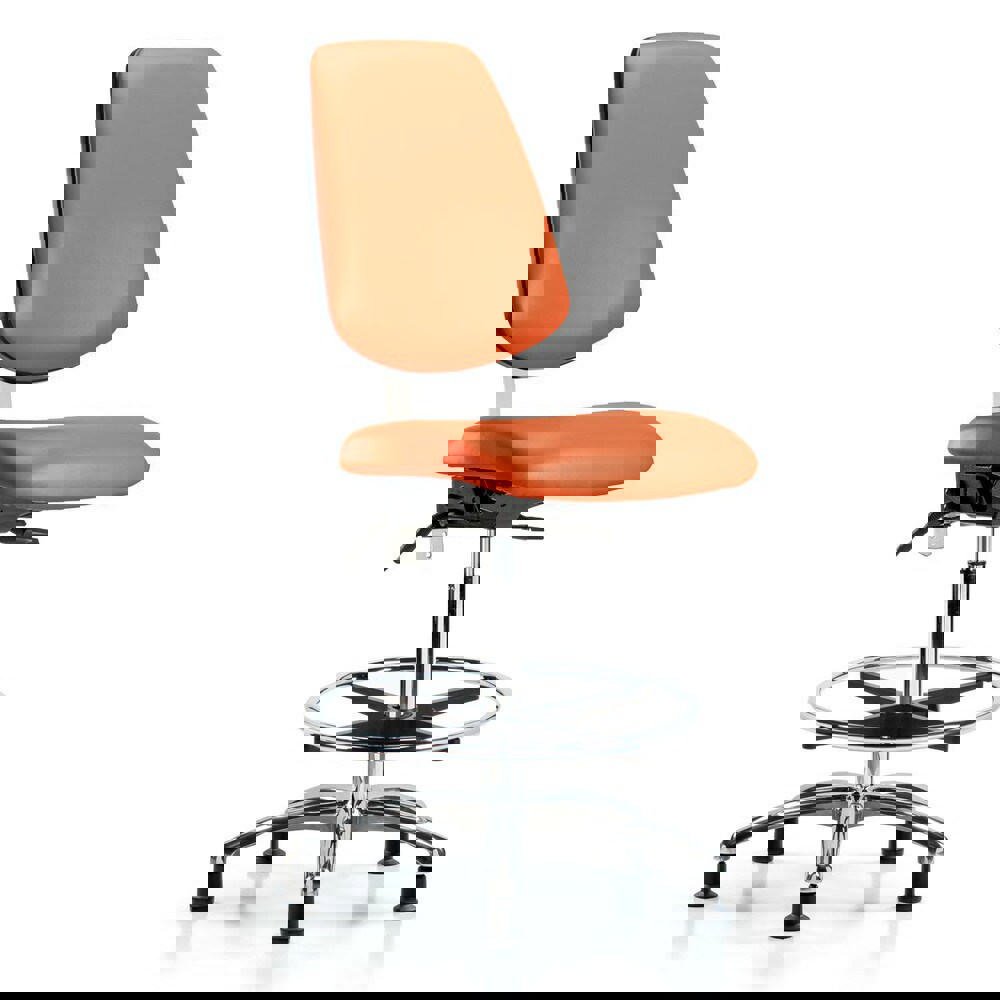 Task Chair: Vinyl, Orange Kist