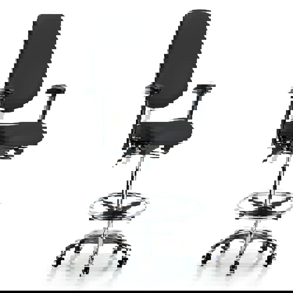 Task Chair: Vinyl, Black