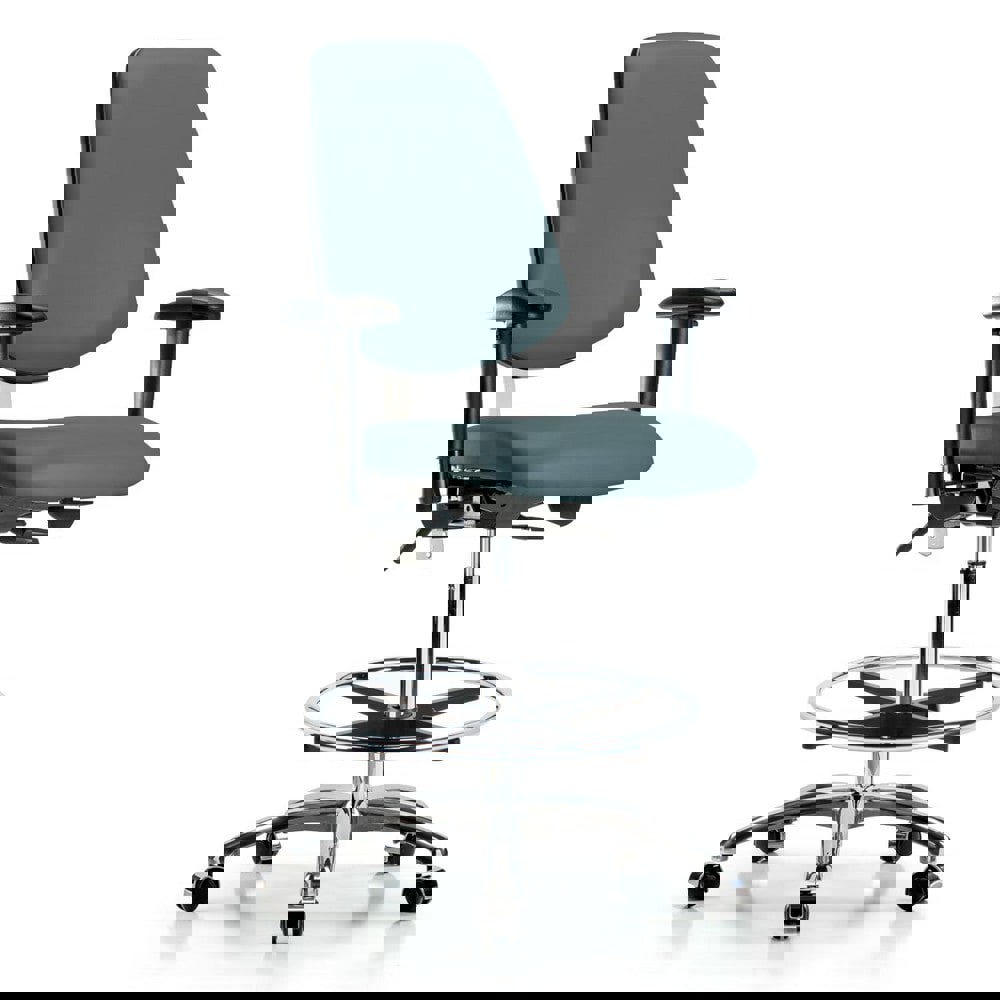 Task Chair: Vinyl, Colonial Blue