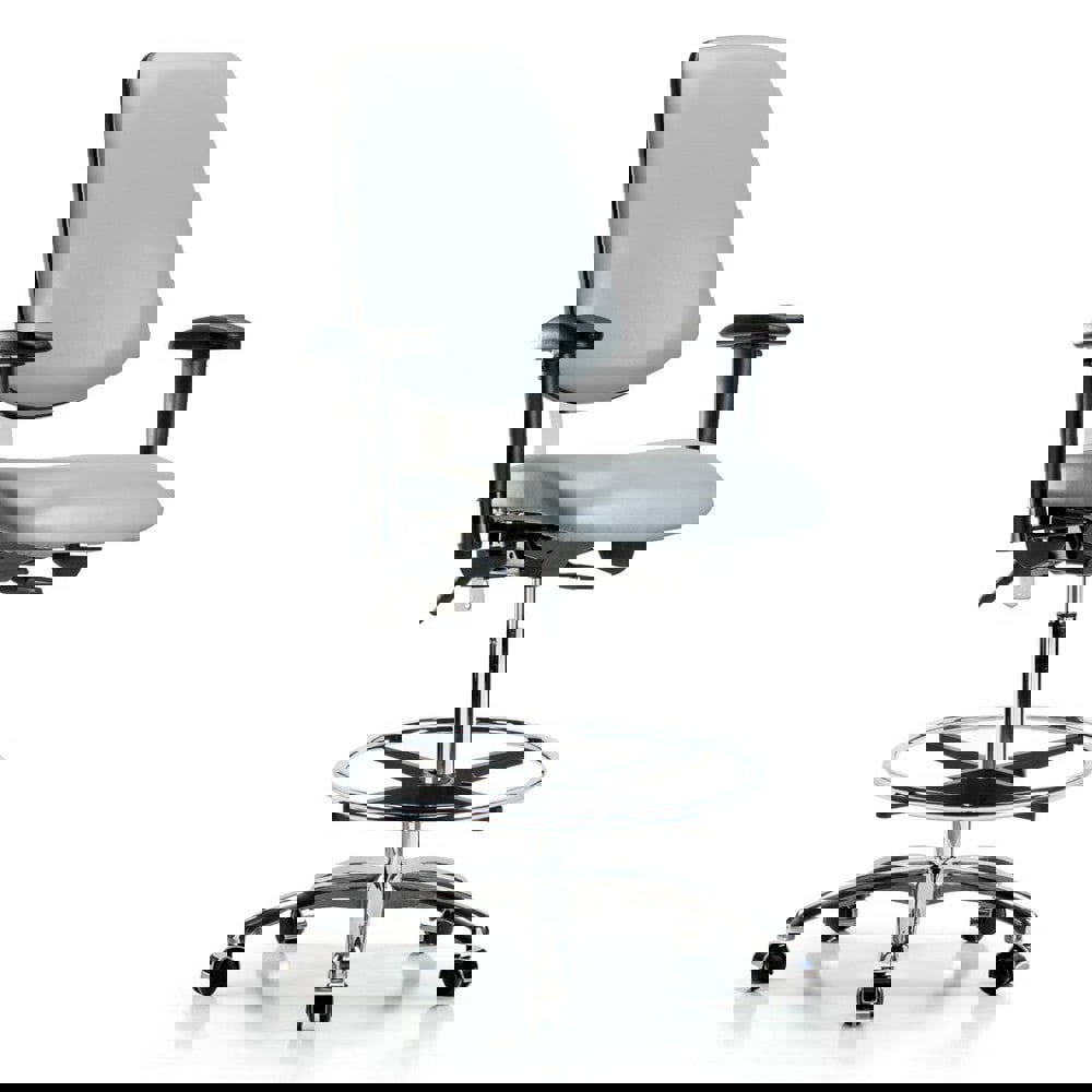 Task Chair: Vinyl, Dove