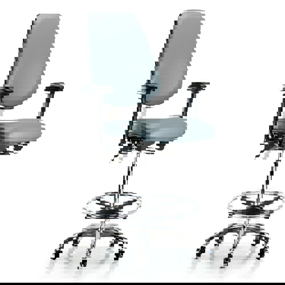 Task Chair: Vinyl, Storm