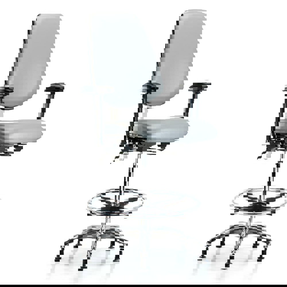 Task Chair: Vinyl, Dove