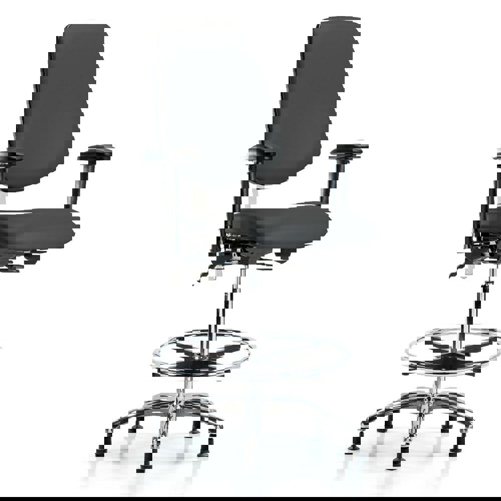 Task Chair: Vinyl, Charcoal