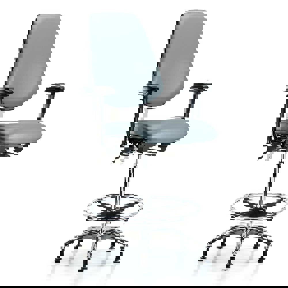 Task Chair: Vinyl, Storm