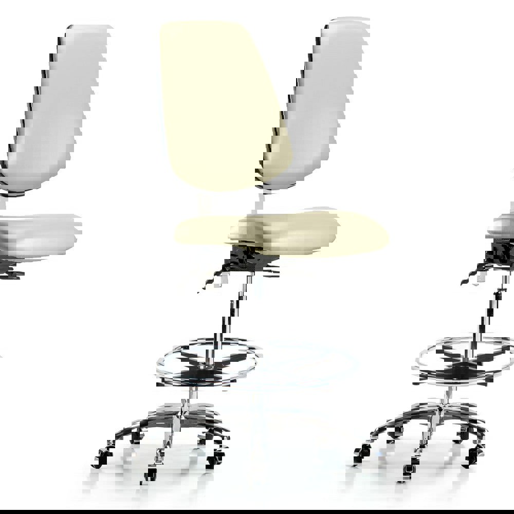 Task Chair: Vinyl, Adobe White