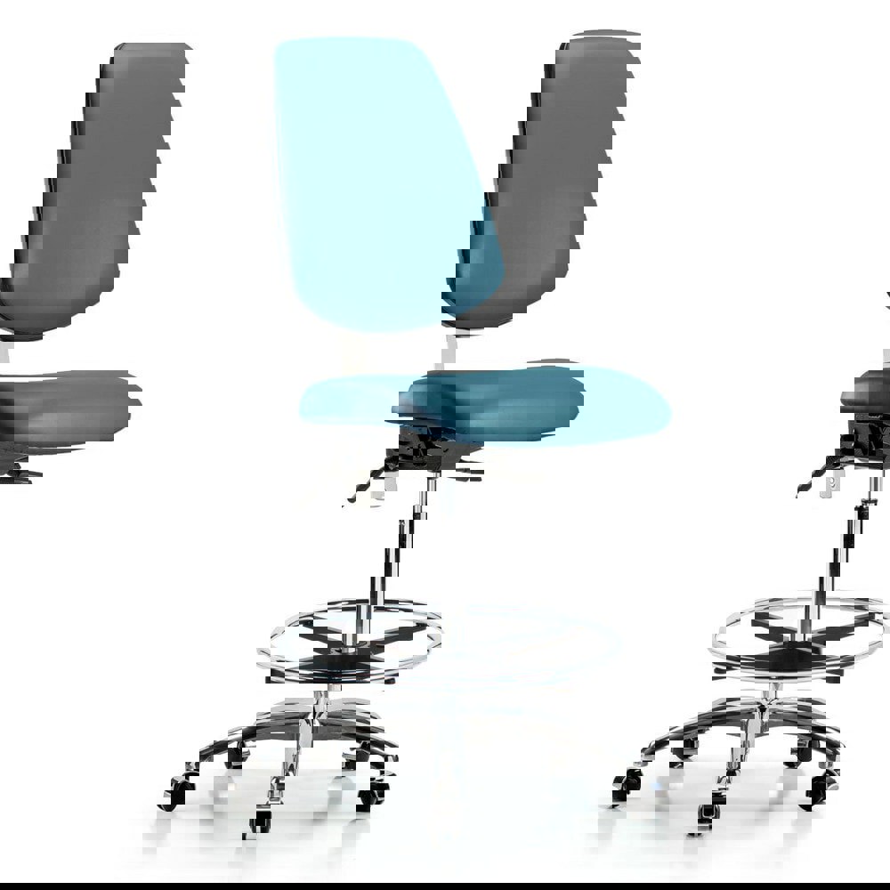 Task Chair: Vinyl, Marine Blue