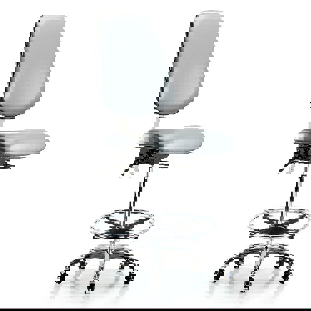 Task Chair: Vinyl, Sterling