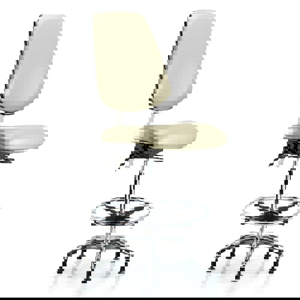 Task Chair: Vinyl, Adobe White