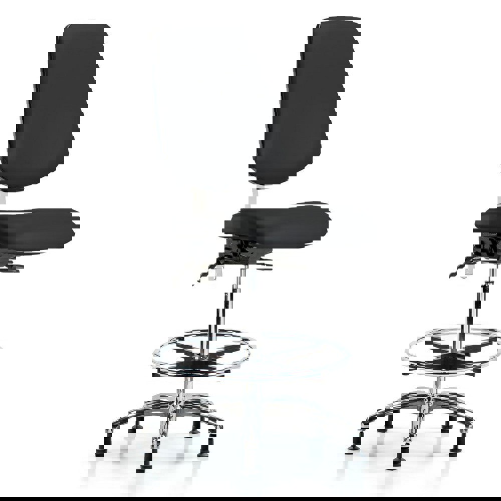 Task Chair: Vinyl, Black