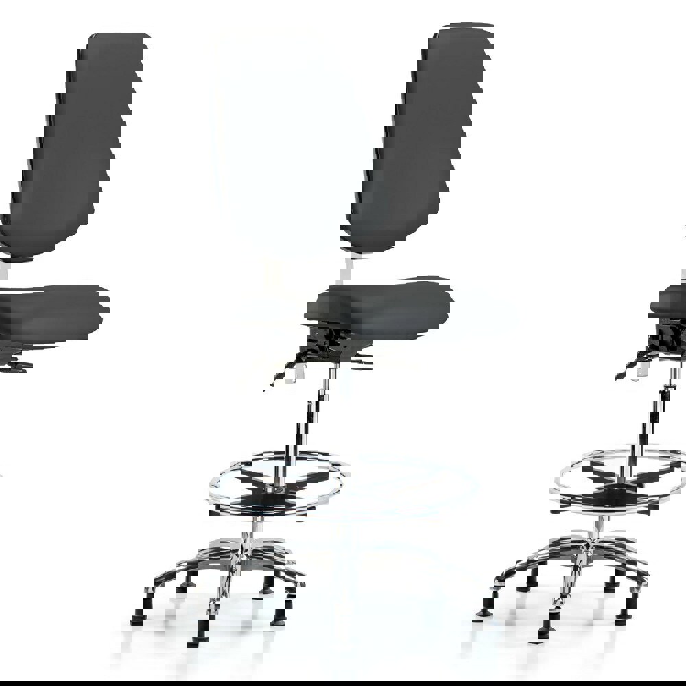 Task Chair: Vinyl, Charcoal