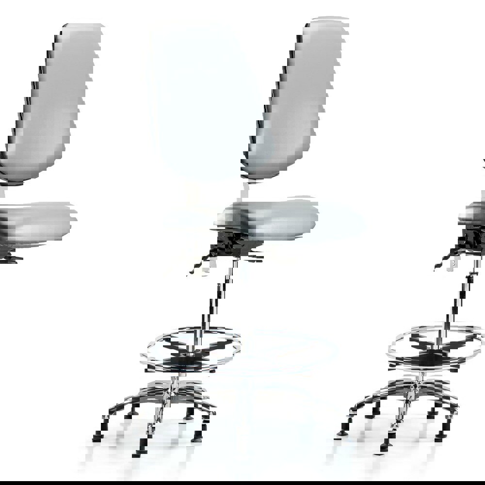 Task Chair: Vinyl, Sterling