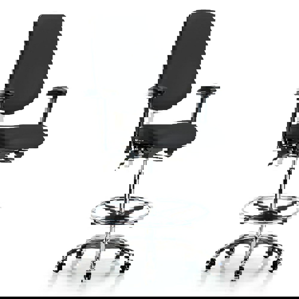 Task Chair: Vinyl, Black