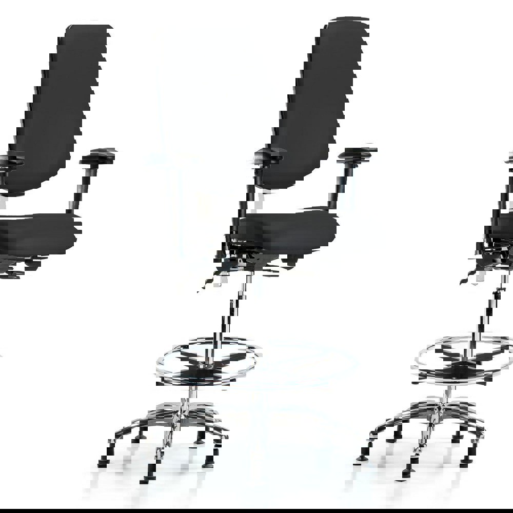 Task Chair: Vinyl, Black