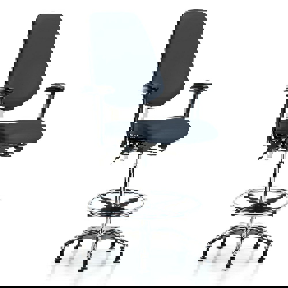 Task Chair: Vinyl, Imperial Blue