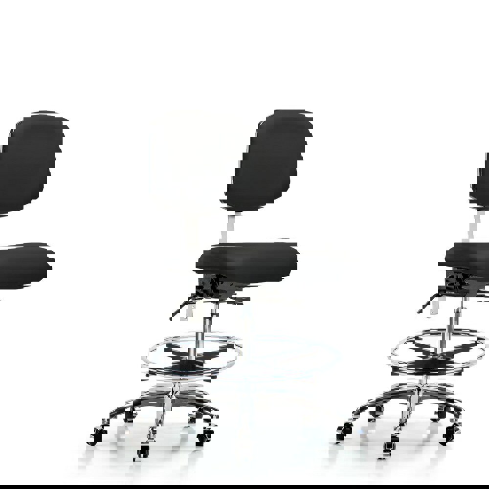 Task Chair: Vinyl, Black