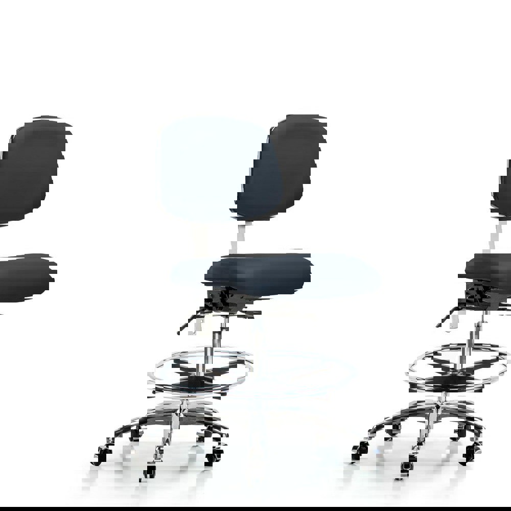 Task Chair: Vinyl, Imperial Blue