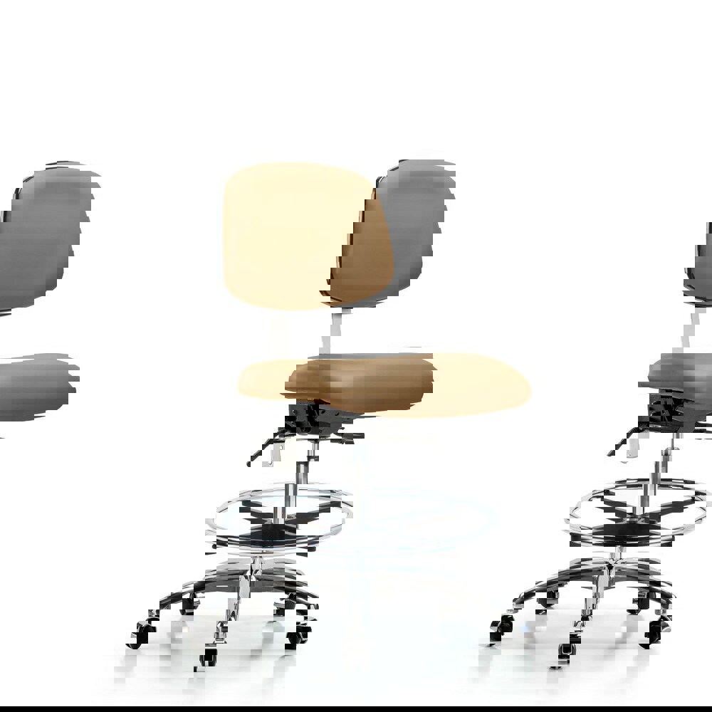 Task Chair: Vinyl, Taupe