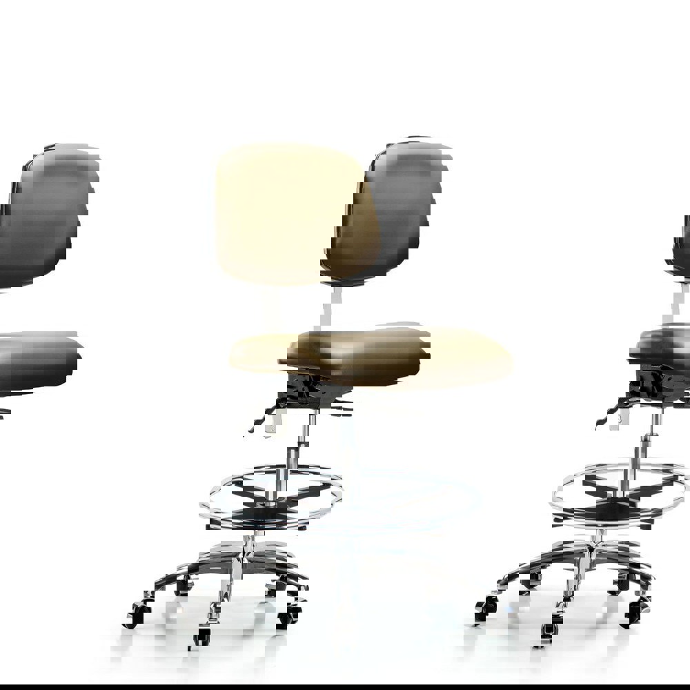 Task Chair: Vinyl, Taupe