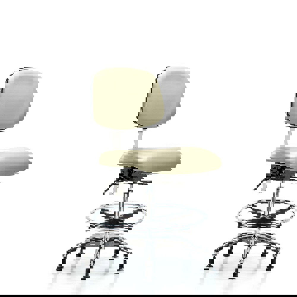 Task Chair: Vinyl, Adobe White