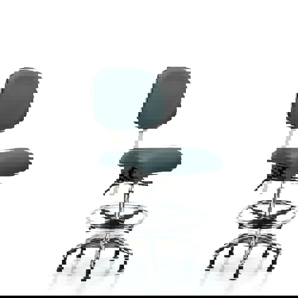 Task Chair: Vinyl, Colonial Blue