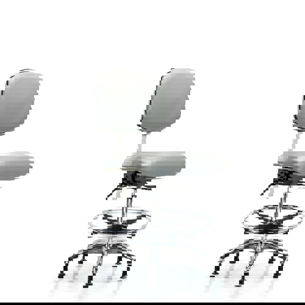 Task Chair: Vinyl, Dove