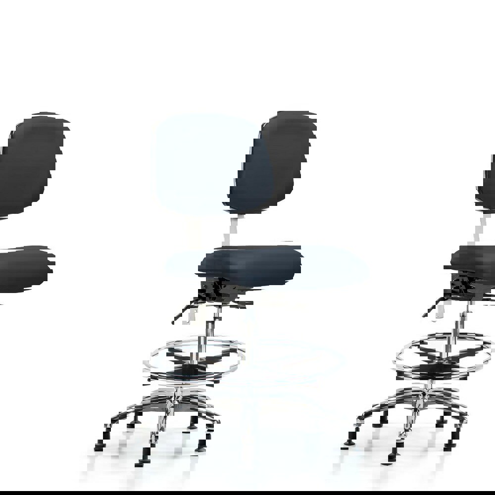 Task Chair: Vinyl, Imperial Blue