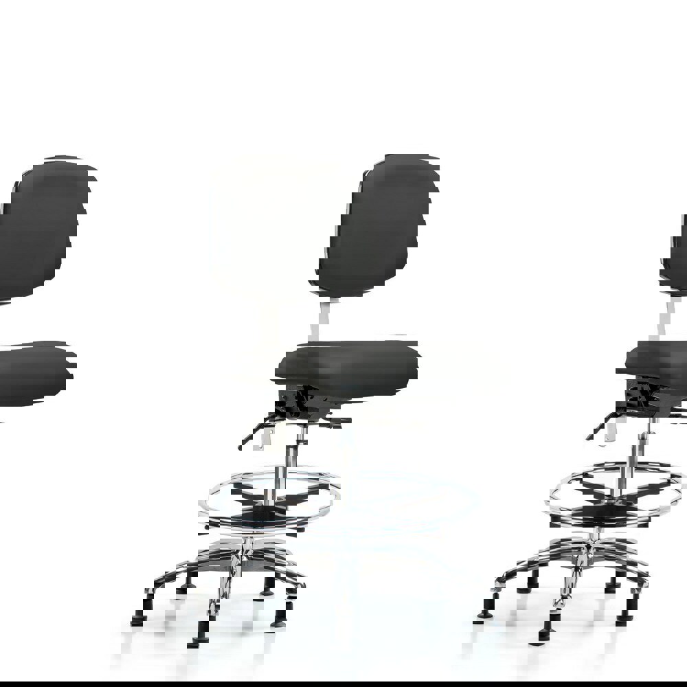 Task Chair: Vinyl, Charcoal