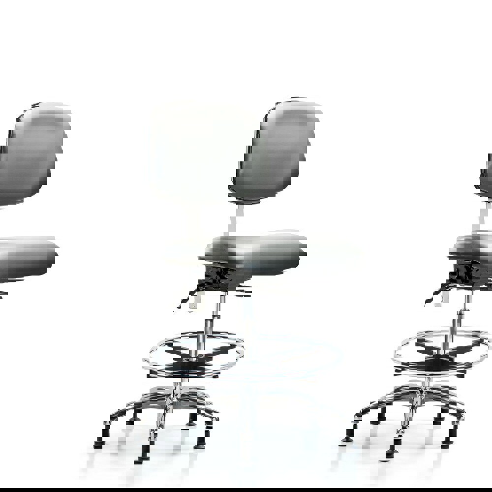 Task Chair: Vinyl, Sterling