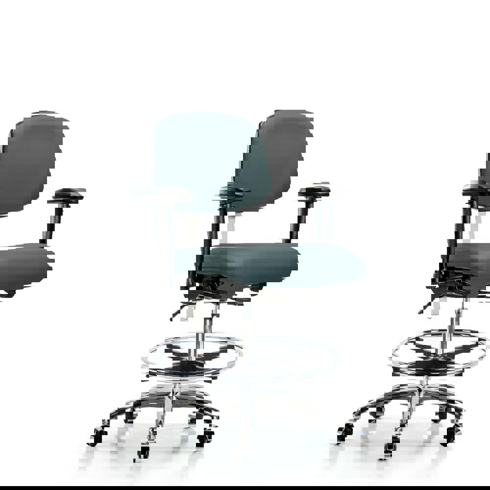 Task Chair: Vinyl, Colonial Blue