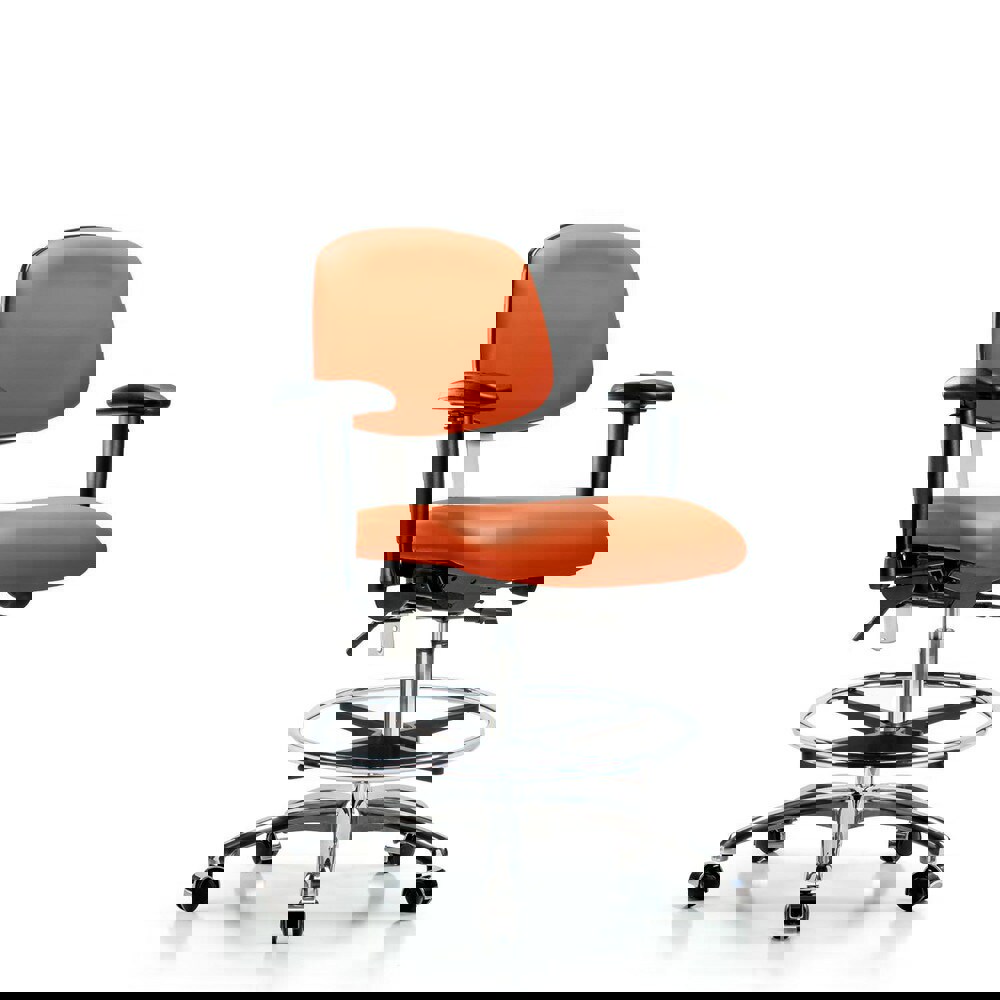 Task Chair: Vinyl, Orange Kist