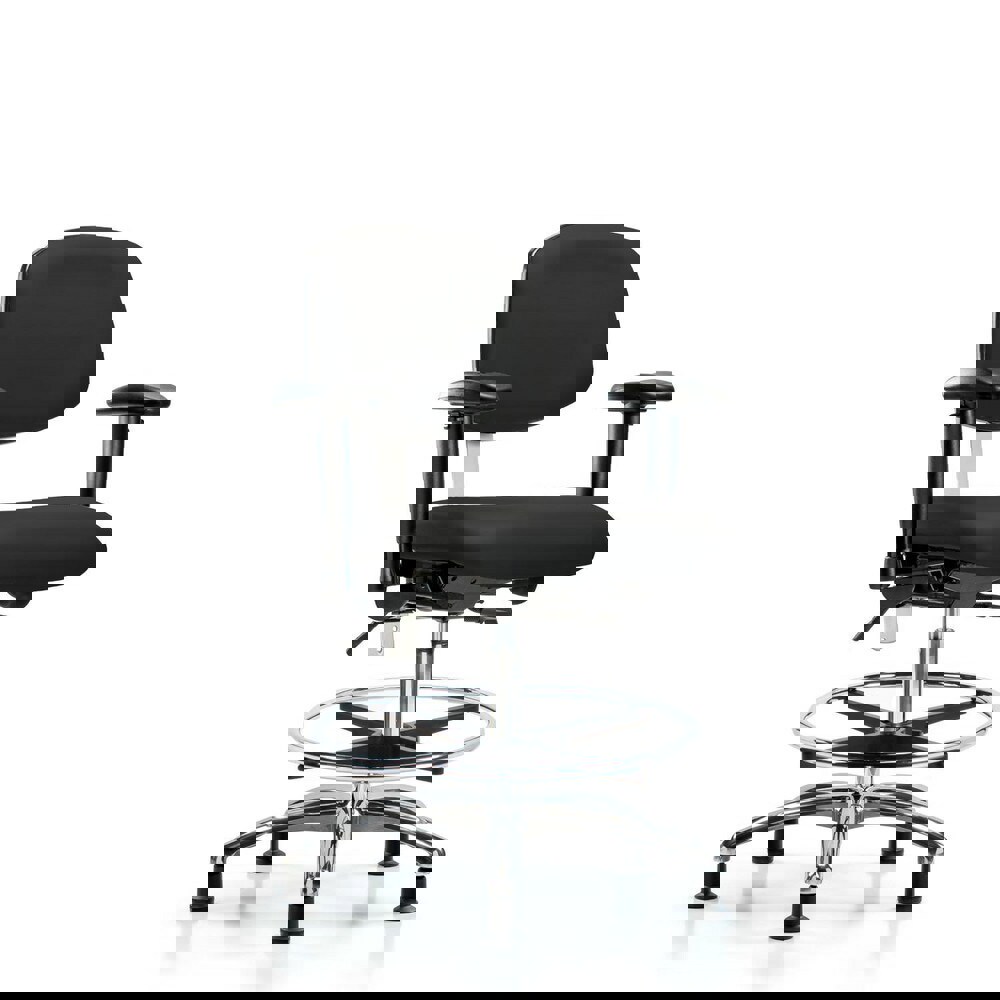 Task Chair: Vinyl, Black