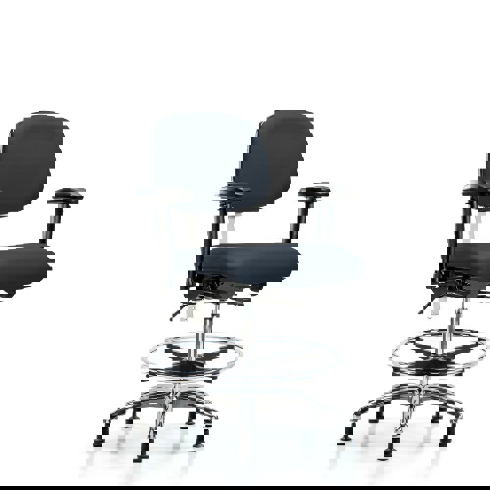 Task Chair: Vinyl, Imperial Blue