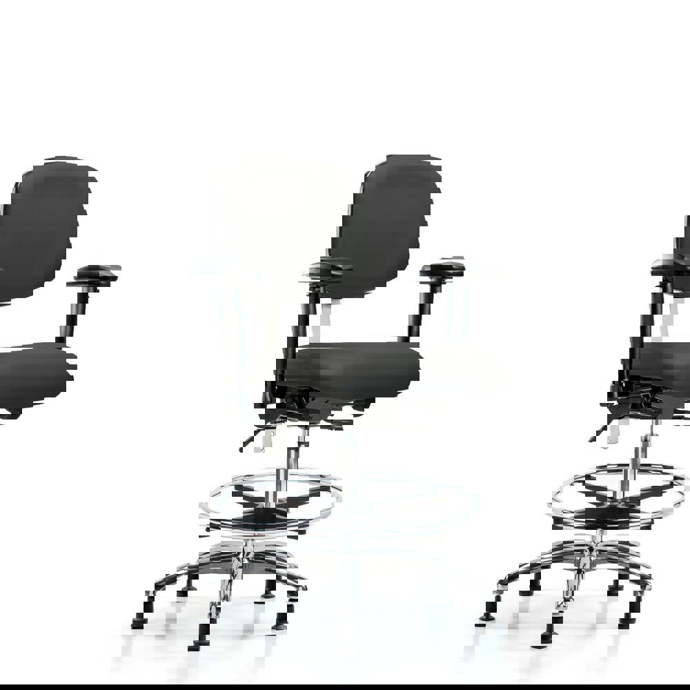 Task Chair: Vinyl, Charcoal