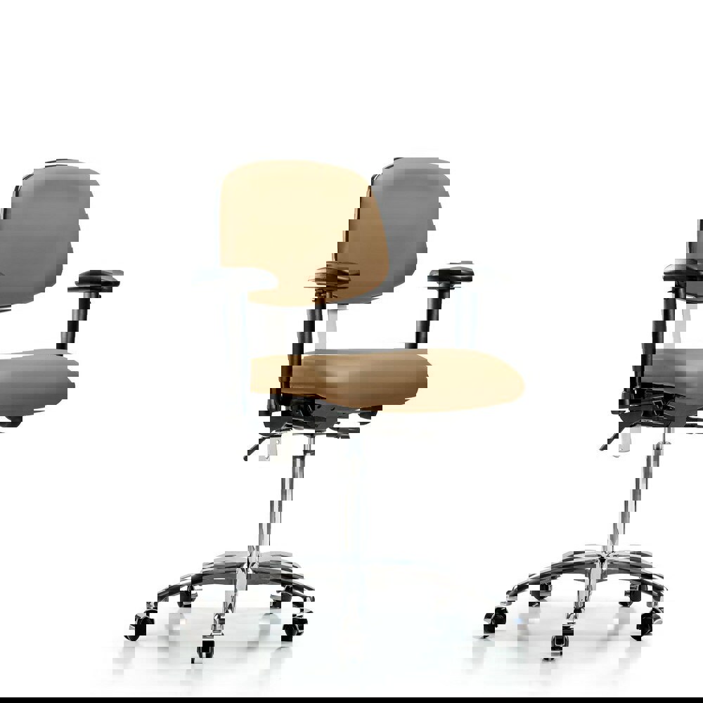 Task Chair: Vinyl, Taupe