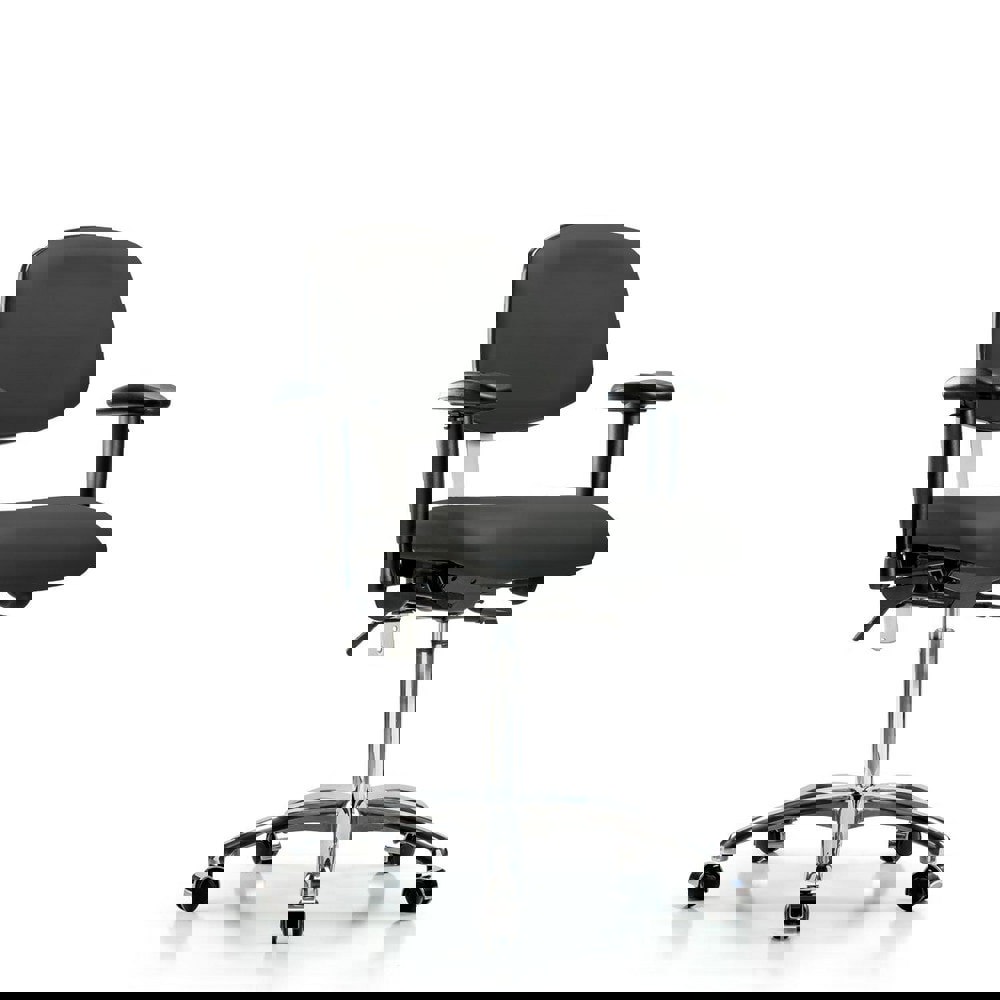 Task Chair: Vinyl, Charcoal