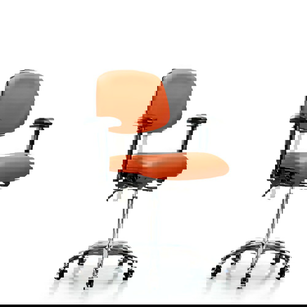 Task Chair: Vinyl, Orange Kist