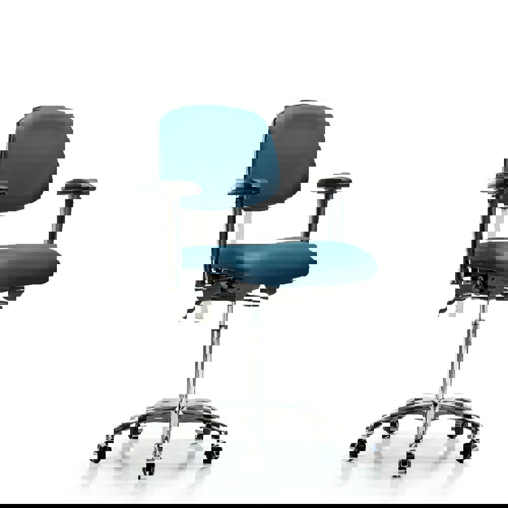 Task Chair: Vinyl, Marine Blue