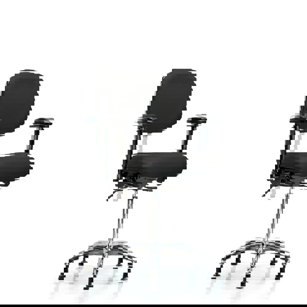 Task Chair: Vinyl, Black