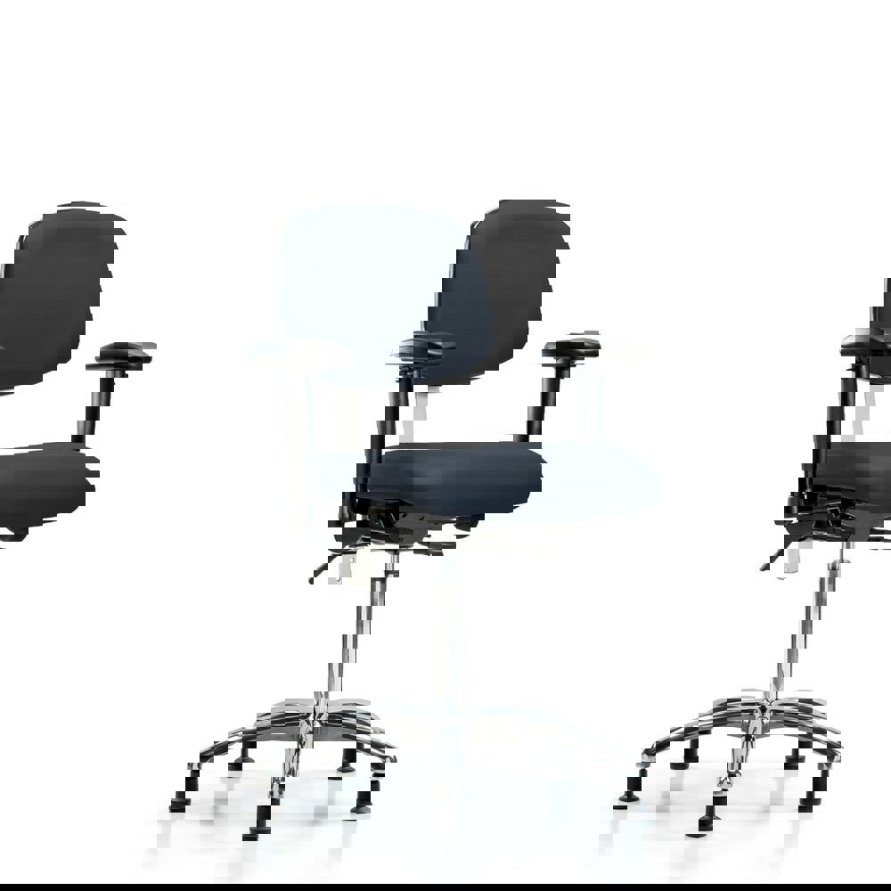 Task Chair: Vinyl, Imperial Blue