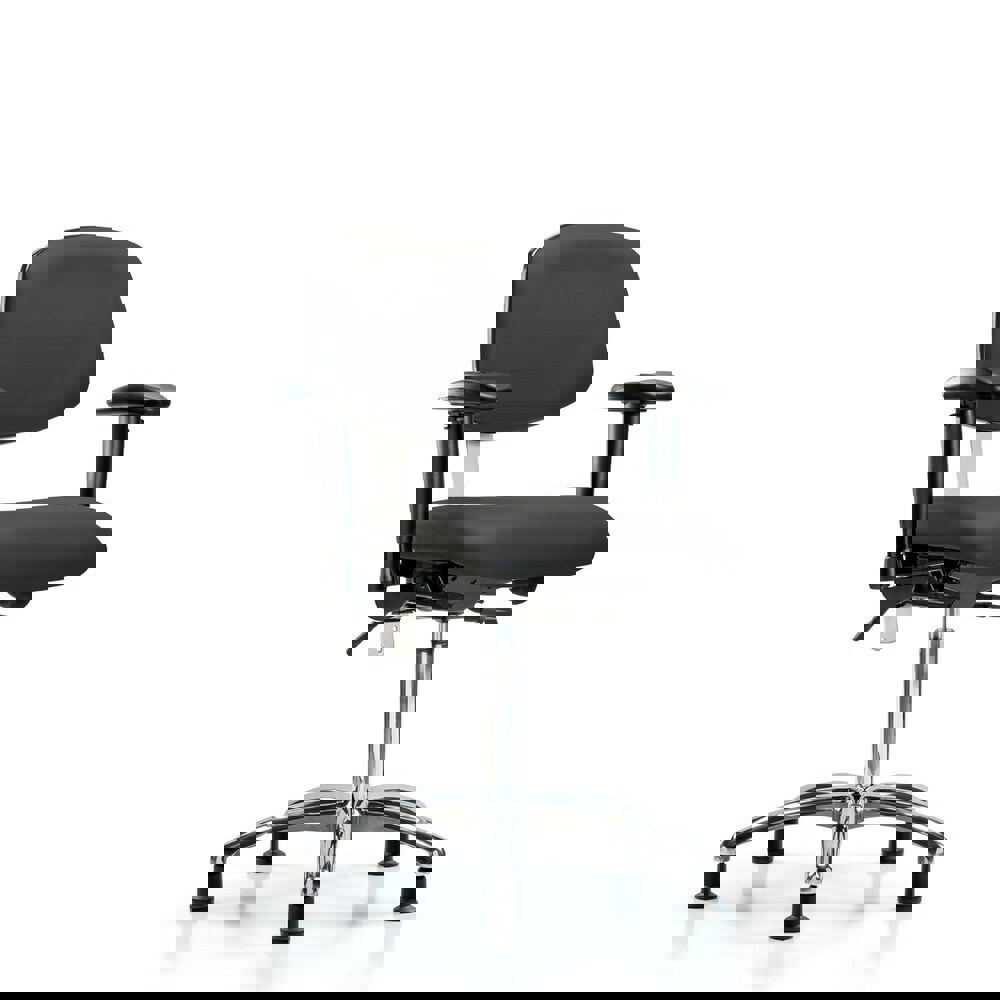 Task Chair: Vinyl, Charcoal