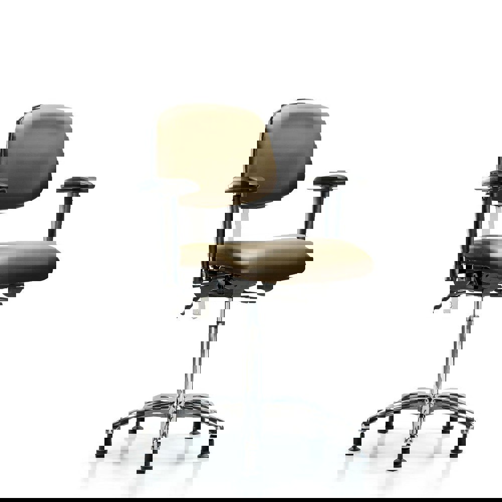 Task Chair: Vinyl, Taupe