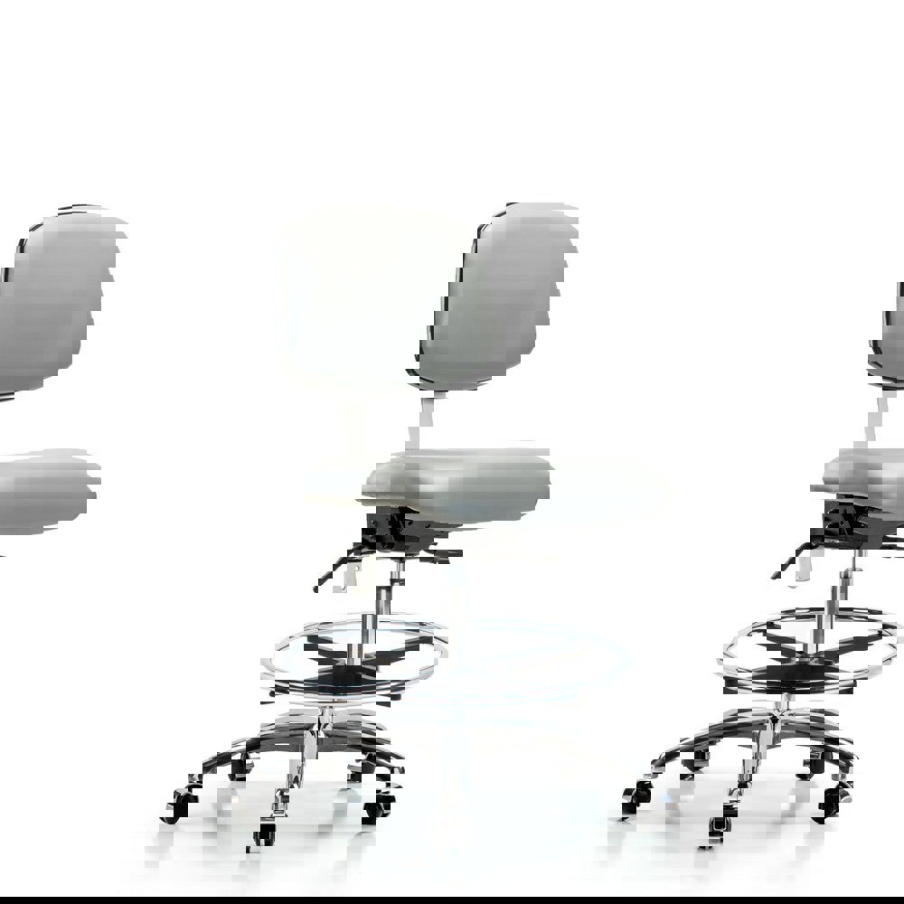 Task Chair: Vinyl, Dove