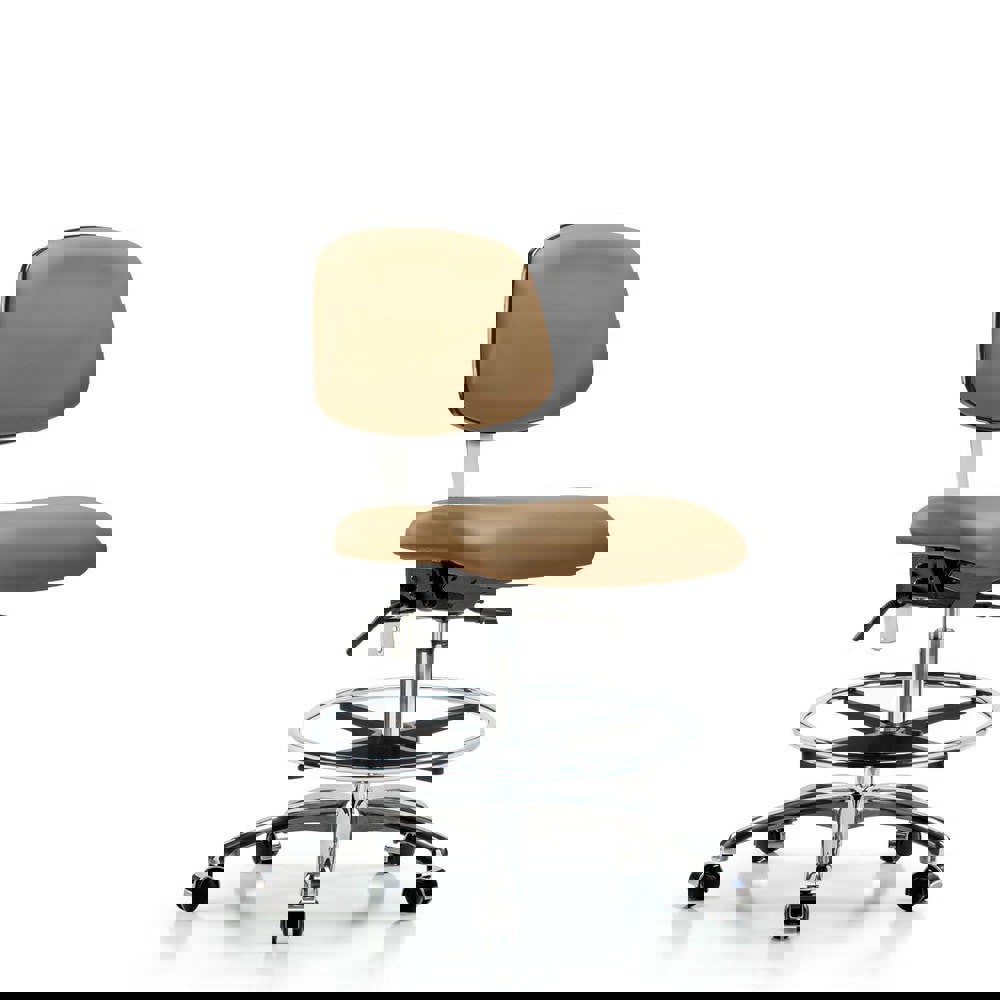 Task Chair: Vinyl, Taupe